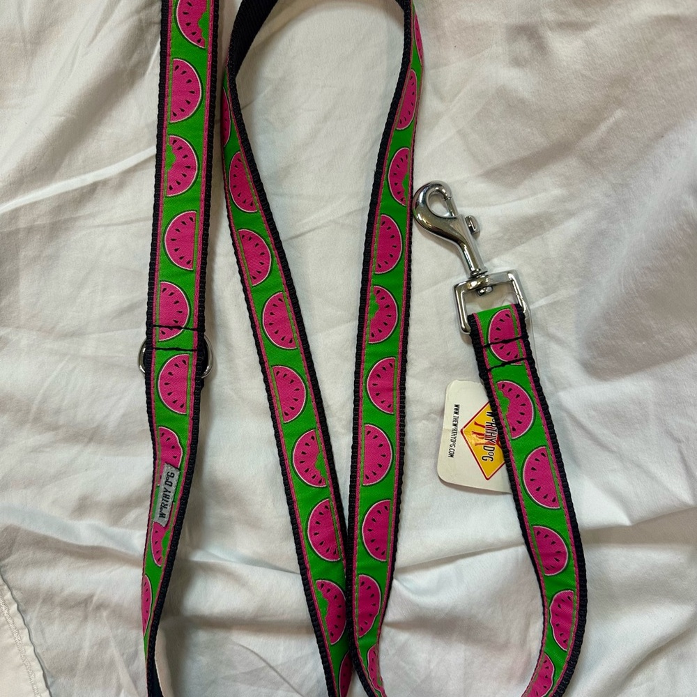Watermelon Print Dog Leash NWT- The Worthy Dog - Picture 3 of 4